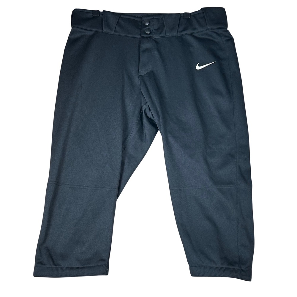 Nike Slim Fit Baseball Softball Knickers Pants Black 812572-010 Women’s Large NE